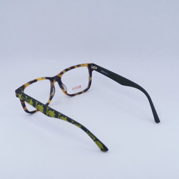 🕶️ New Hugo Boss BO 0262/F TBB  Eyeglasses - Yellow Havana Frame - Picture 4 of 13